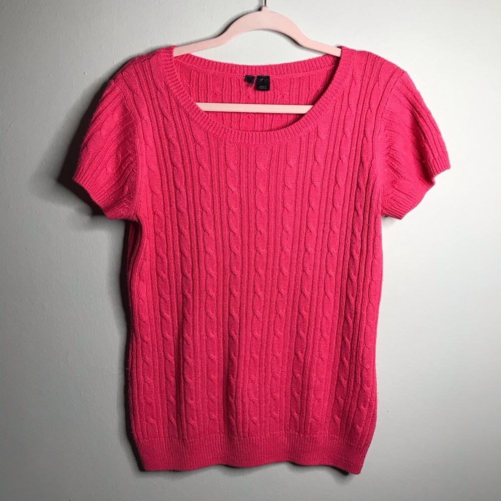 H&M CableKnit Sweater Pink Size Small